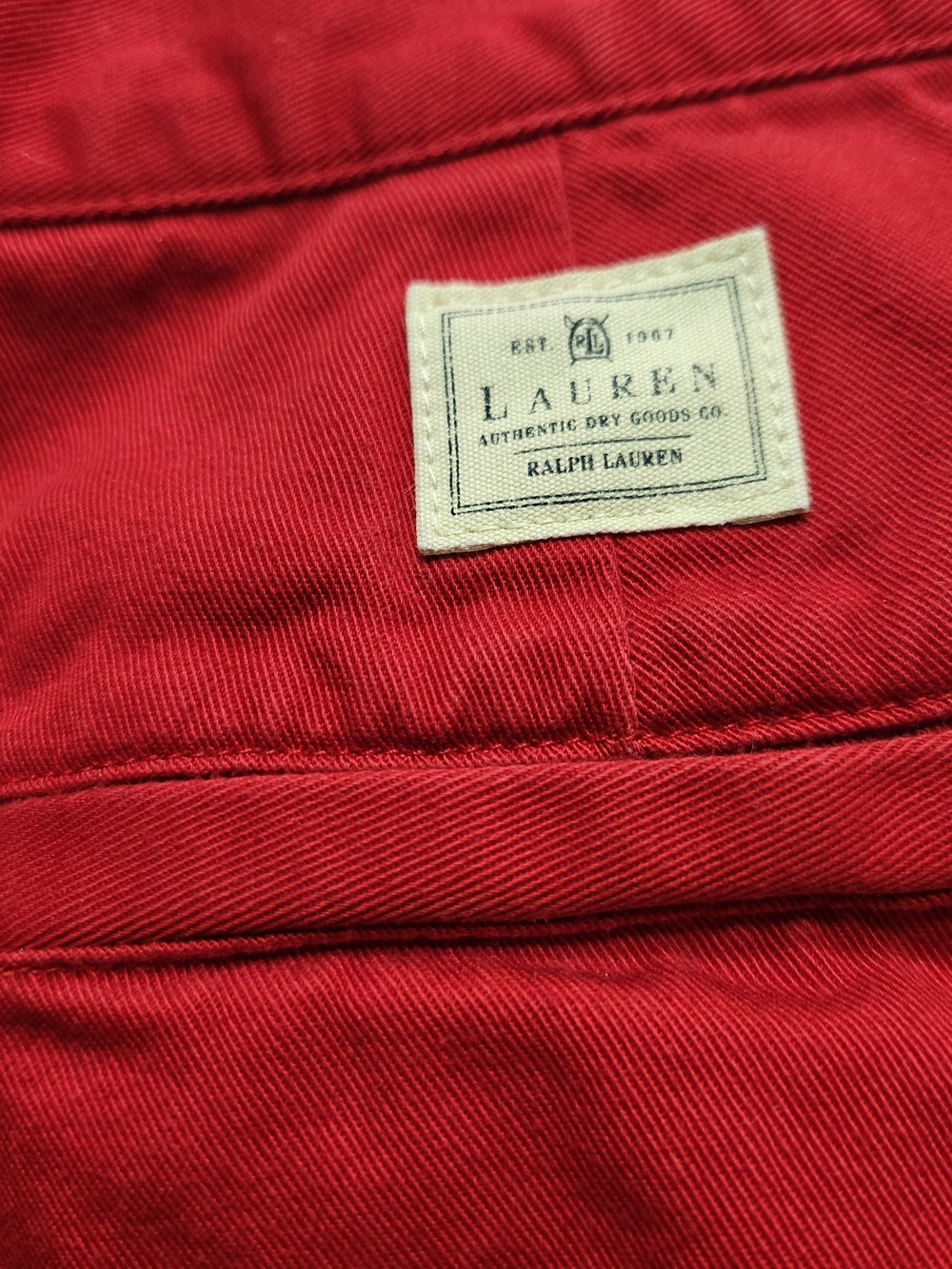 ⭐️Vintage Lauren Ralph Lauren Red Shorts Size 10 Vintage Y2K 100% Cotton Preppy - Picture 10 of 12